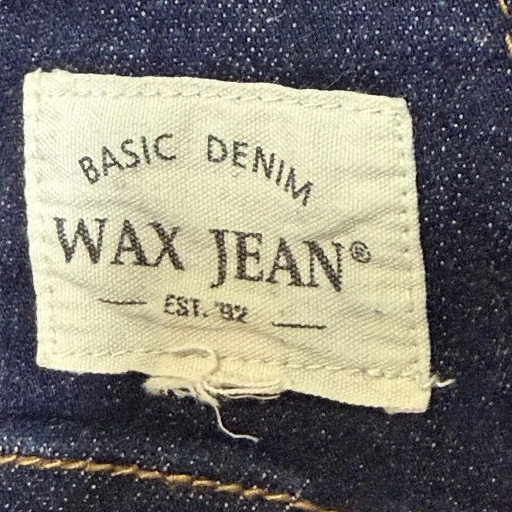 Wax Jeans Shortalls Dark‎ Blue Overalls Shorts Distressed Stretch Size 2X/3X